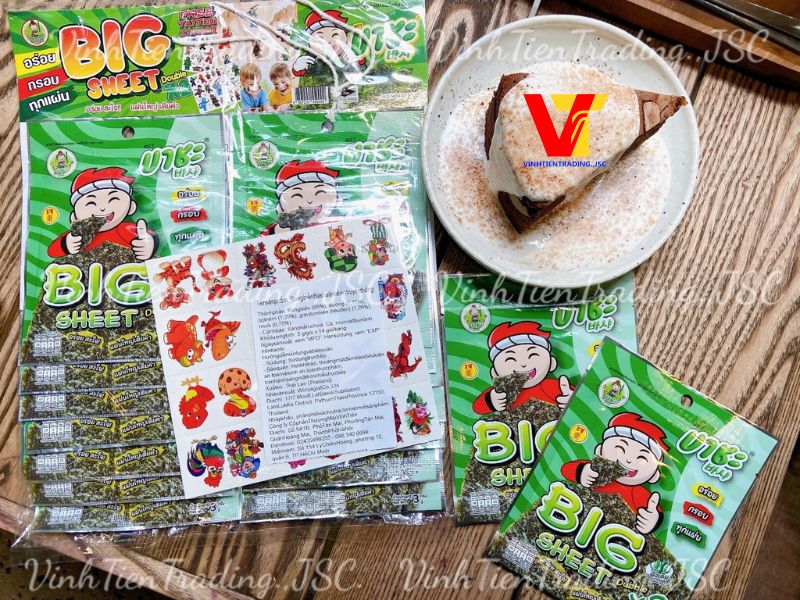 Rong biển Basha ăn liền vị truyền thống 3g x 14 gói ( Bảng treo )